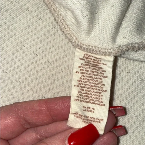 Free People Stylish Beige and Brown Button-Up Cardigan - Picture 5 of 9